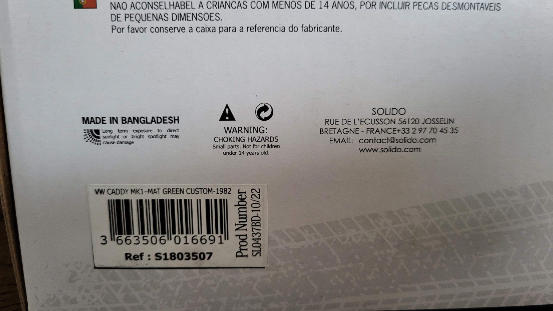 Solido Modellini d'auto: VW Caddy MK1 Custom 1982 1:18 Solido – Usato da Rothrist venduto da Juana5 5