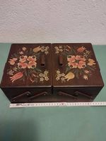 Boîte à couture, vintage, handbemalt, 64-jahrig