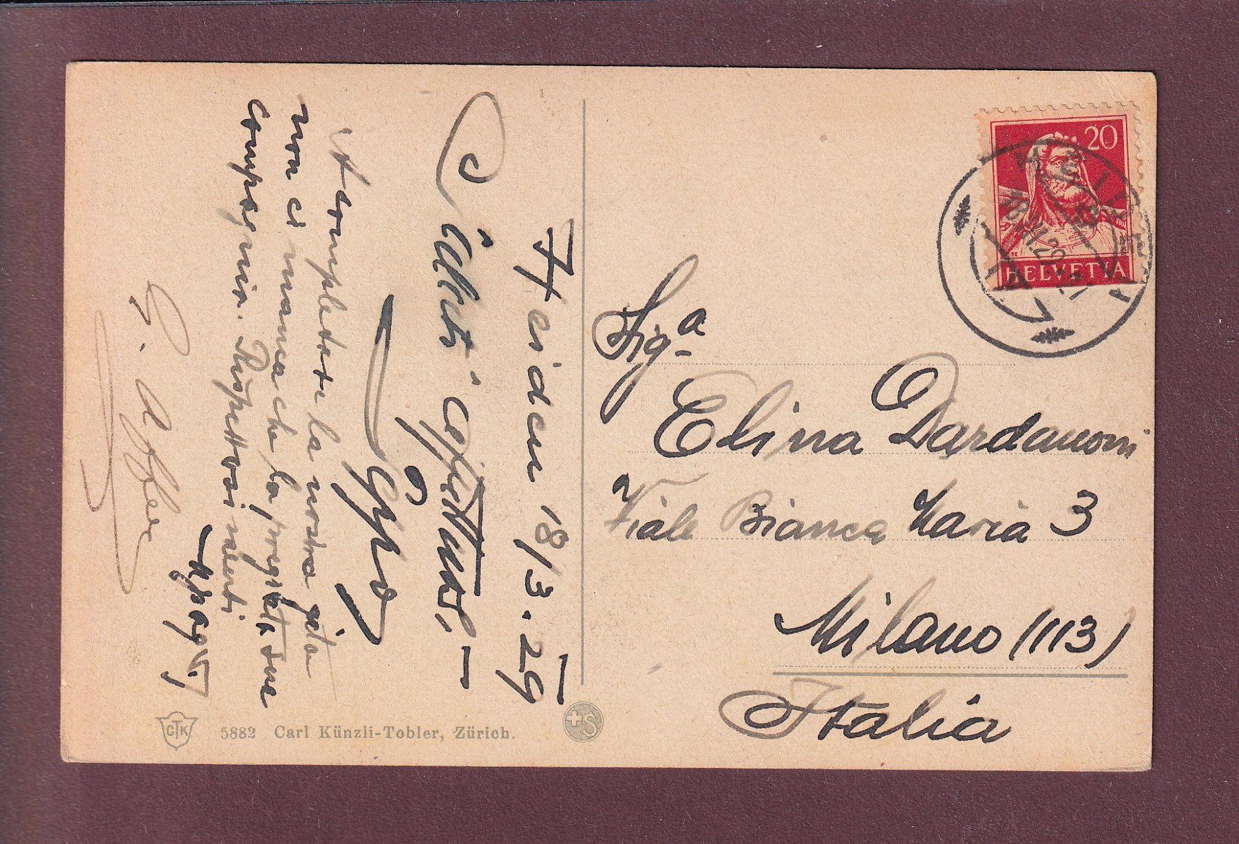 Ansichtskarten: HEIDEN - 1929 – Gebraucht aus Pully von nicecards 1
