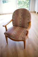Vintage Sessel gemustert mit Armlehnen
