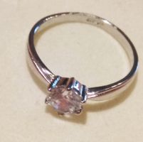 Traumring platiniert mit Zirkonia Gr. 51