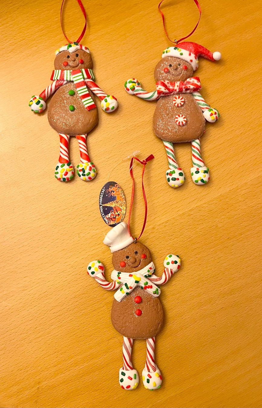 Tutte le decorazioni: Baumschmuck süsse Lebkuchen Figuren Polyclay 14cm – Nuovo e nell'imballaggio originale da Basel venduto da Seifehuesli 1