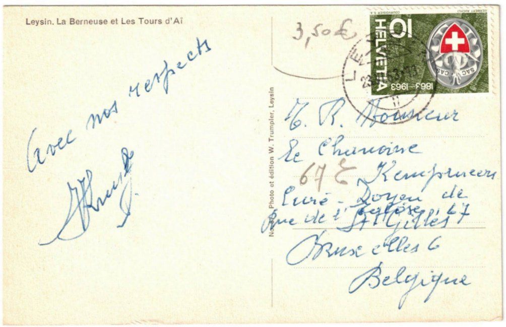 Cartoline postali: Leysin - Gondelbahn Berneuse – Usato da Binningen venduto da Mountainrider 1