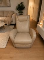 Ledersessel hellbeige verstellbar guter Zustand