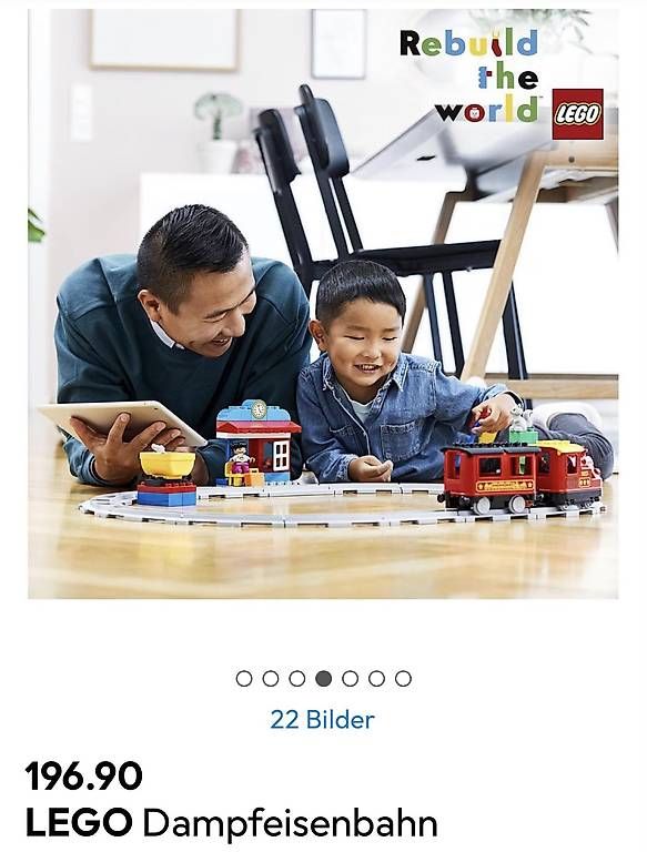 Giocattoli: LEGO DUPLO Dampfeisenbahn NP 196 – Usato da Le Mont-sur-Lausanne venduto da swisssail 2