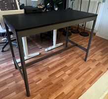 IKEA IDÅSEN Table Noir/Gris foncé 140x70x105 cm