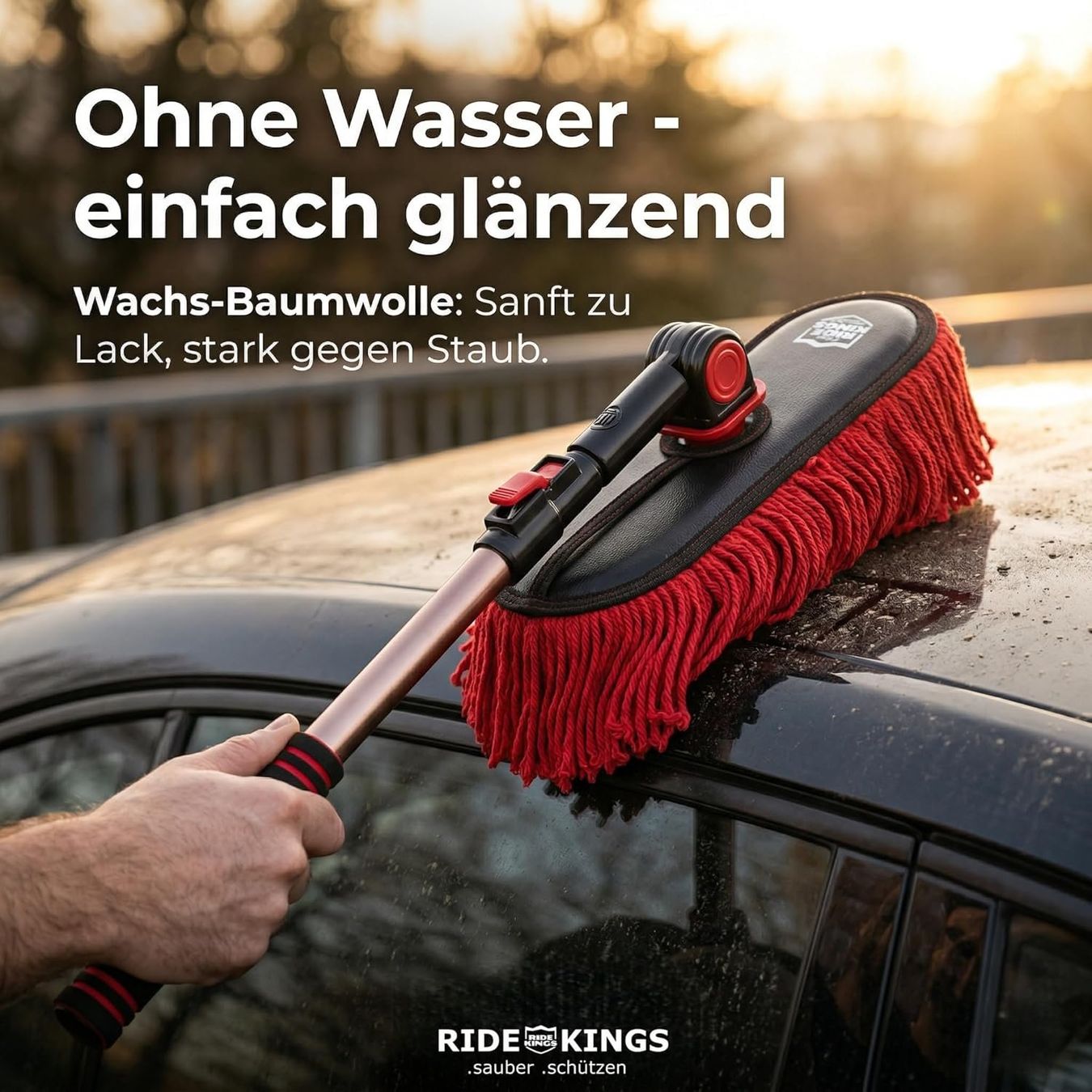 Tutti gli attrezzi: Auto Staubwedel Set Teleskop Baumwolle Lackschonend – Nuovo e nell'imballaggio originale da Suhr venduto da SchnapperCH 1