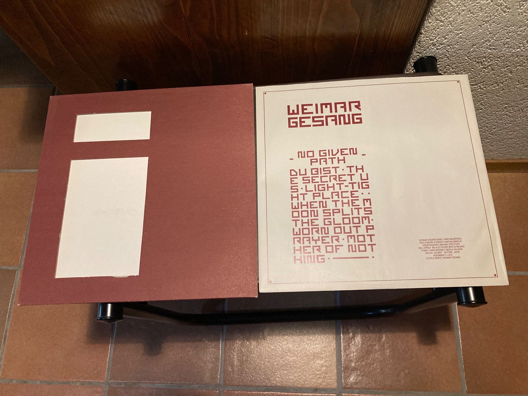 Vinyles: Weimar Gesang - No Given Path EP (12") – D'occasion à Fribourg par Karushi 3