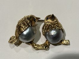 Brosche Vintage 18k
