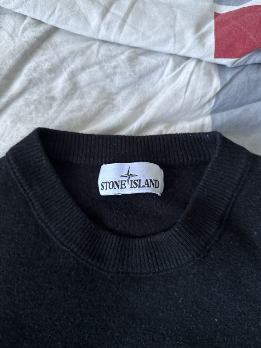 Stone Island Maglioni & Felpe: Stone Island Wollpullover, Dunkelblau, Grösse M – Usato da Zürich venduto da Zoheir07 3