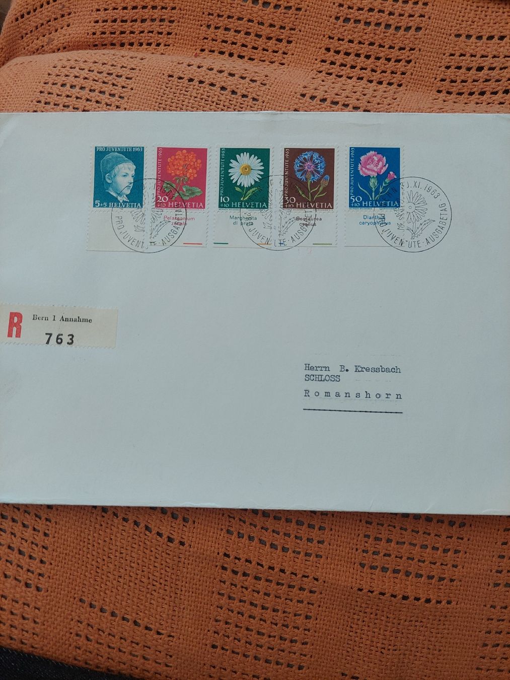 Buste & buste per spedizione: Timbres suisses, FDC Pro-Juventute 1963 – Nuovo (secondo la descrizione) da Le Locle venduto da wchs 1