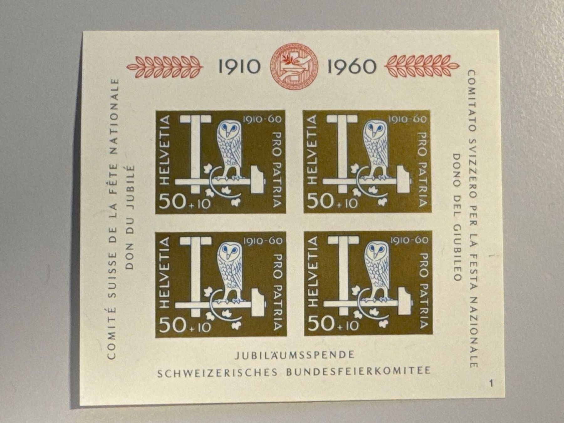 Tutti i francobolli: 1960 Bundesfeier Pro Patria, postfrisch – Usato da Küssnacht am Rigi venduto da POSTOMASTER