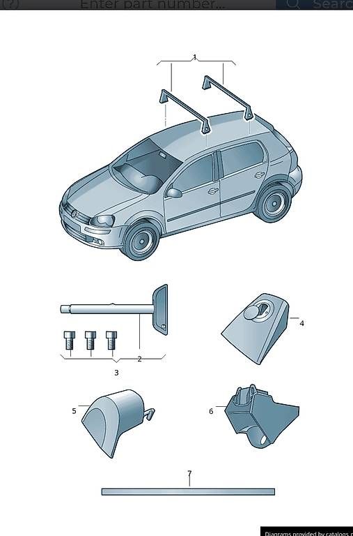 Alle Autoersatzteile: Gepäckträger VW Golf V – Gebraucht aus Luzern von Physio86 2