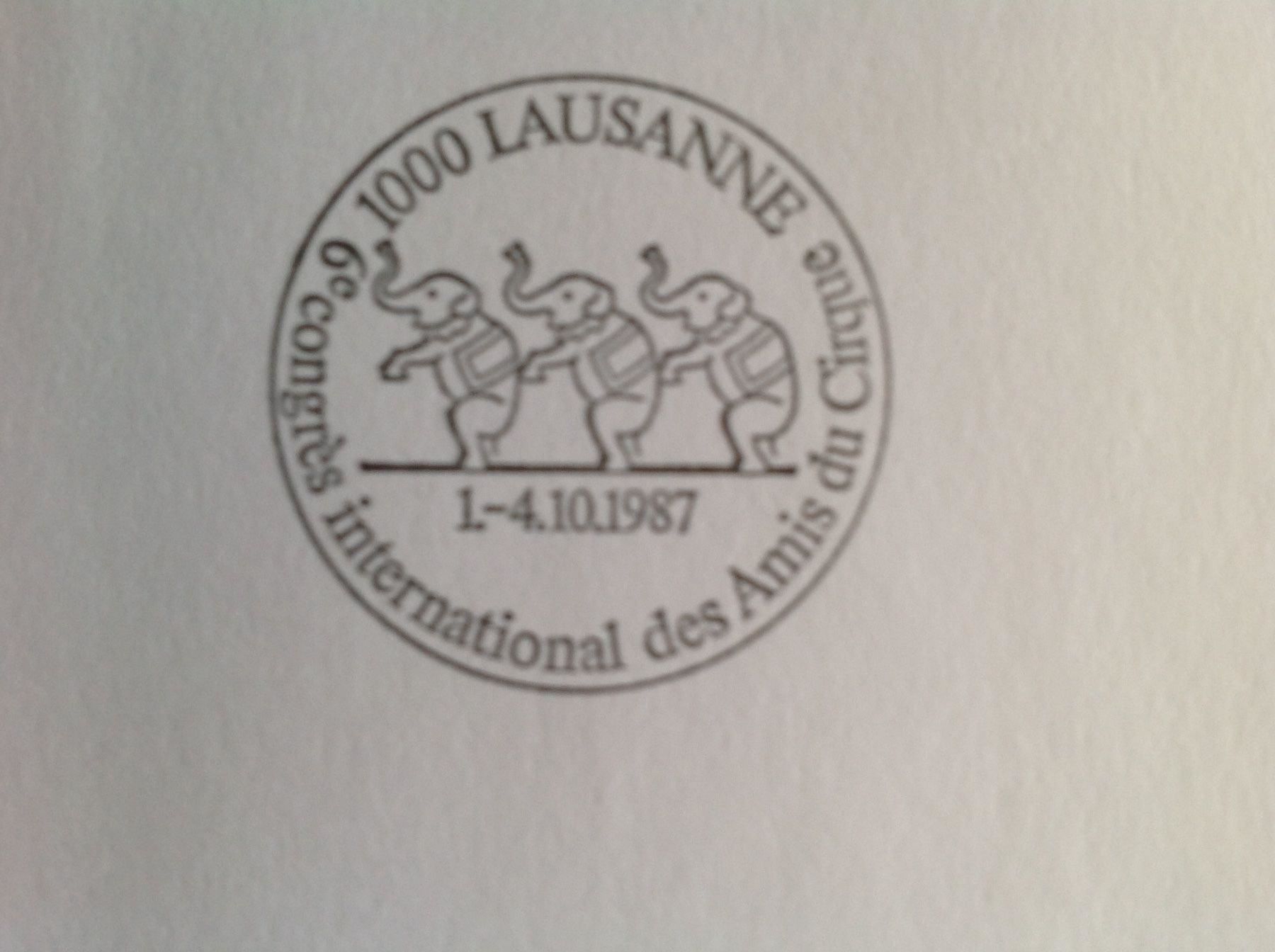 Alle Briefmarken: Sonderstempel Lausanne 1987 – Gebraucht aus Horw von Luki49 1