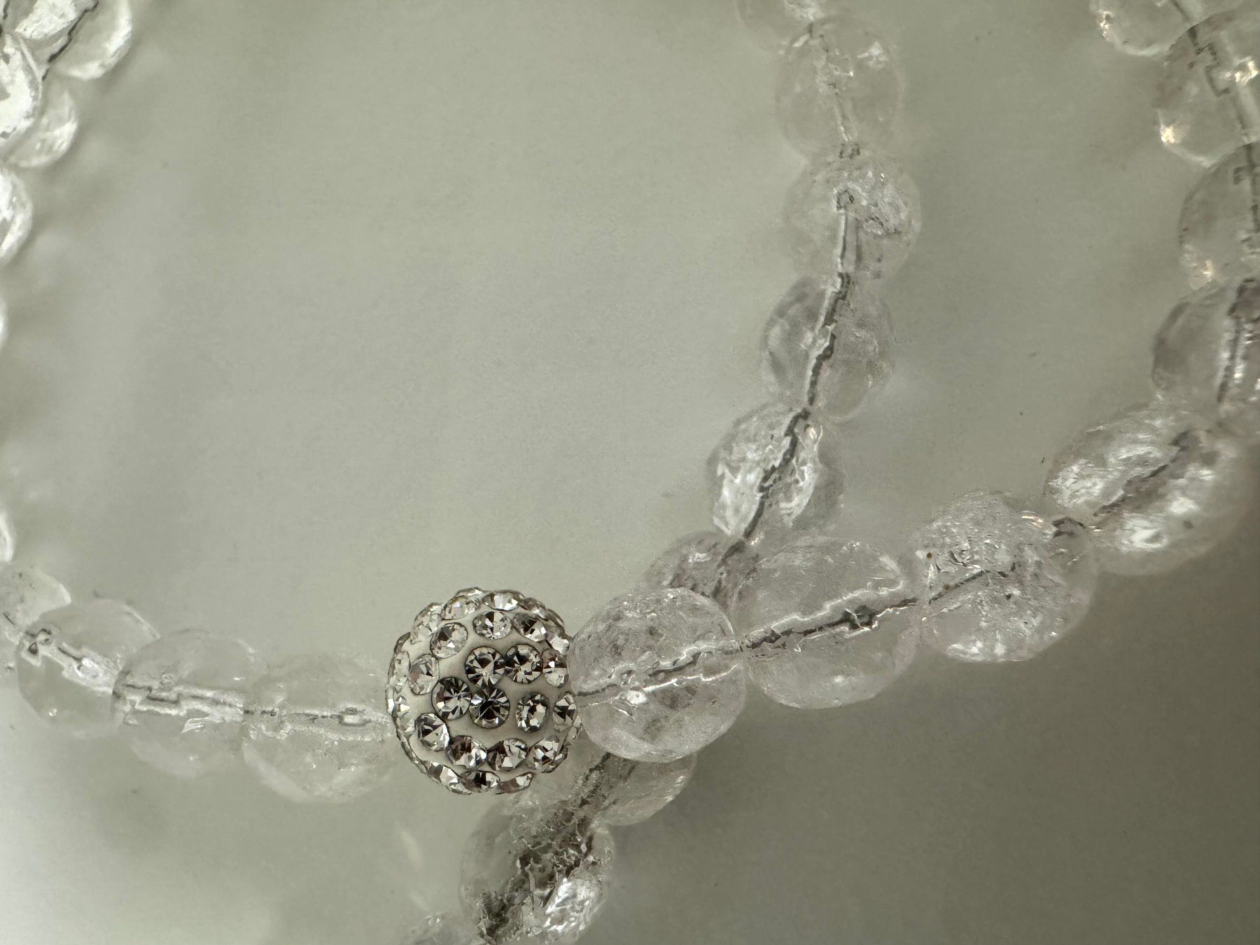 Catenine: Halskette Böhmische- Glasperlen, Strass-Kugel. – Nuovo (secondo la descrizione) da Biberist venduto da tl-schmuck 2