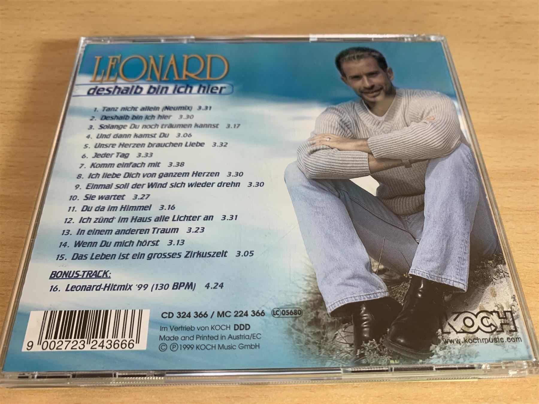 CD: Leonard – Deshalb Bin Ich Hier – Usato da Rikon im Tösstal venduto da Alpenmutz 1