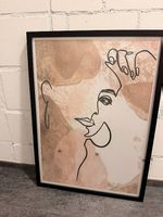 Abstraktes Poster im IKEA-Bilderrahmen, 50×70 cm