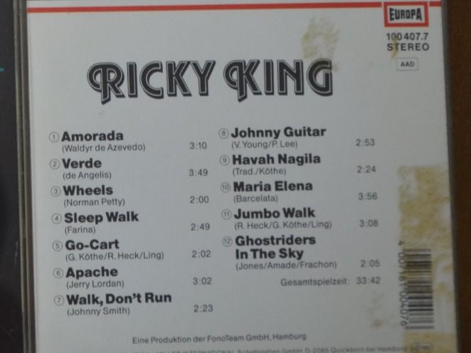 CD: MCD Ricky King – Usato da Wetzikon ZH venduto da bausie 1