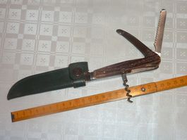 Jagd Sackmesser Schalenwild Messer HUBERTUS SOLING 1990er