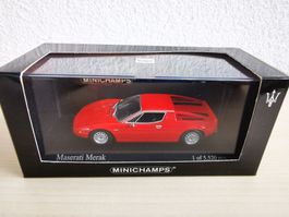 Minichamps 1/43 Maserati Merak,neuwertig in OVP,Lim.Ed.5520