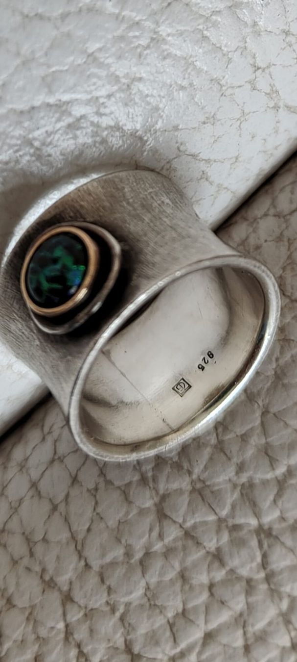 Bagues: Silber Ring 925 mit Opal-Stein – D'occasion à Müllheim Dorf par bea1970 2