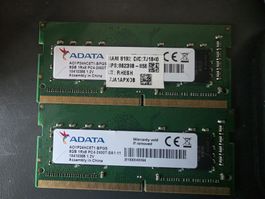 2x 8GB RAM PC4 2400 1rx8 1.2 Volt