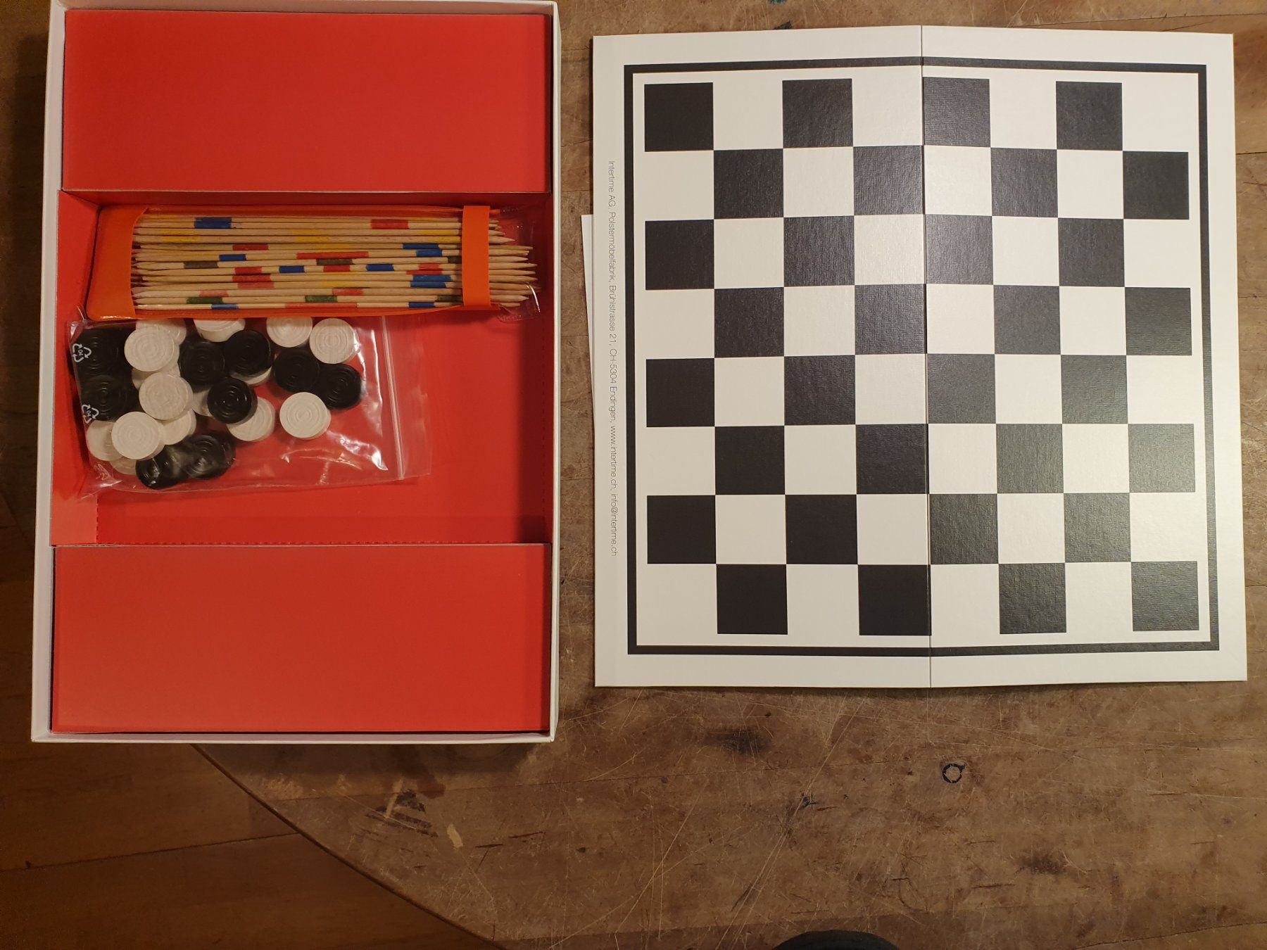 Giochi: Intertime Mühle- Damespiel Mikado – Usato da Zürich venduto da loosebone 1