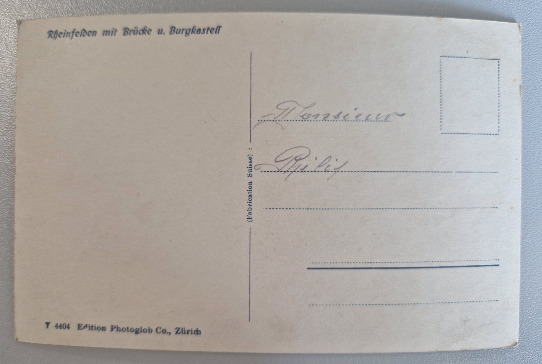 Ansichtskarten: Rheinfelden mit Brücke & Burgkastell! – Neu (gemäss Beschreibung) aus Melchnau von Fishel 1