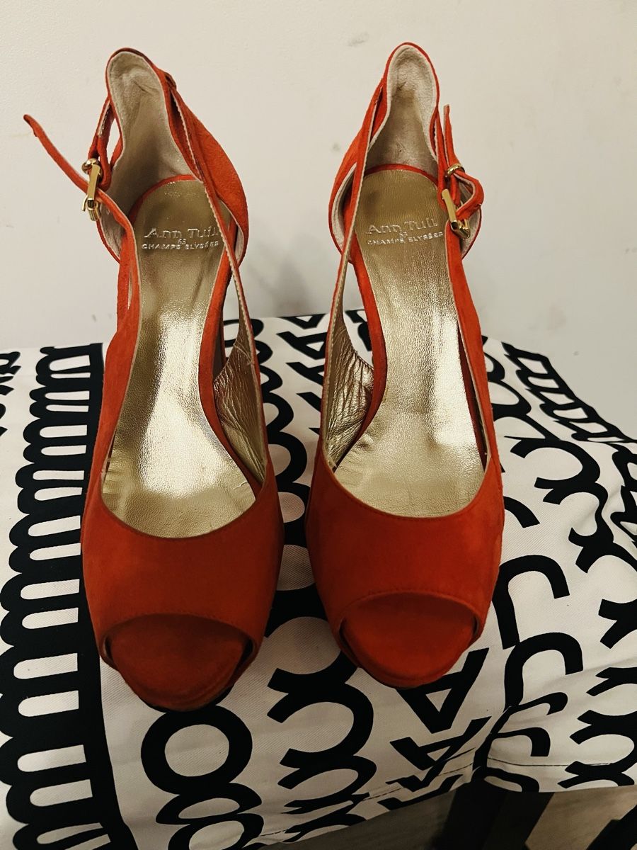 Scarpe da donna: Escarpins ouverts rouge Ann Tuil, taille 37.5 – Usato da Arvillard (Salins) venduto da mental0mystique 4