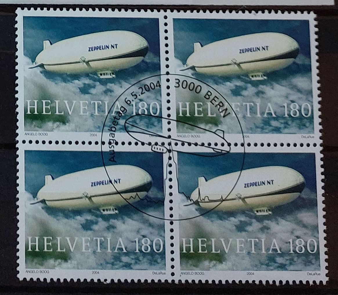 Tutti i francobolli: B1121 - Zeppelin bloc4 obl. 1er jour – Usato da Trélex venduto da Phil_Albert