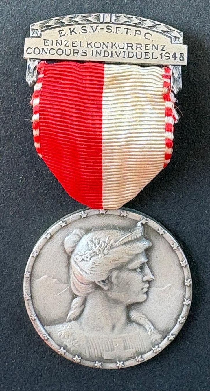Medaglie: E.K.S.V.EINZEL KONKURRENZ 1948 – Usato da Ostermundigen venduto da Wyatt-Earp
