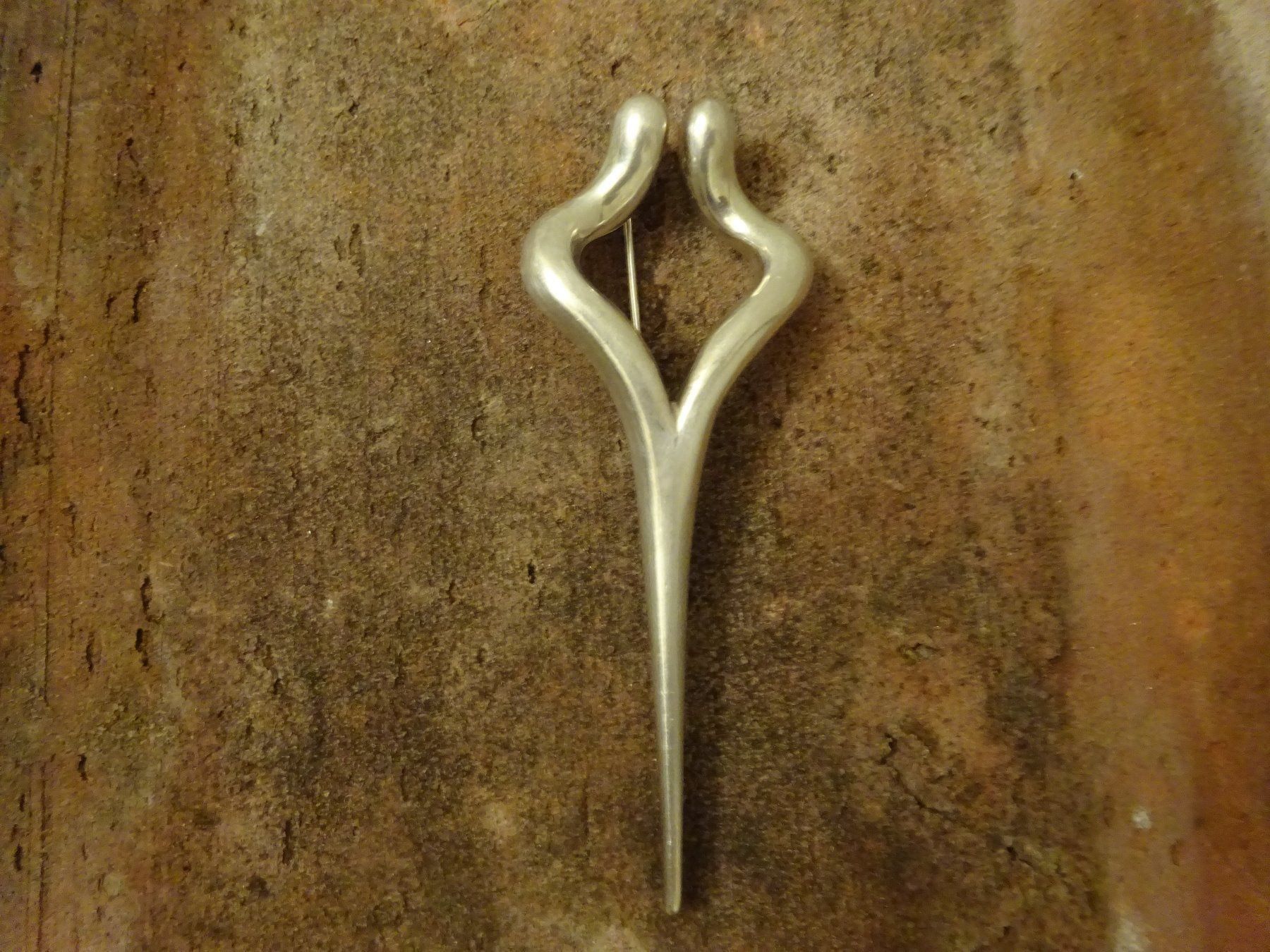 Spille & Fermagli: Interessante Fibel Brosche / 925 Silber – Usato da Esslingen venduto da FetteSchnecke