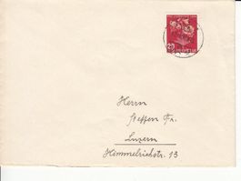 SBK J111 auf Brief mit ST Zug