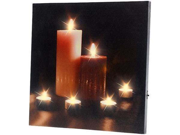 Posters & Illustrations: Leinwandbild mit LED Kerzen – Neuf avec emballage d'origine à Diepoldsau par preisparadies-ch 3