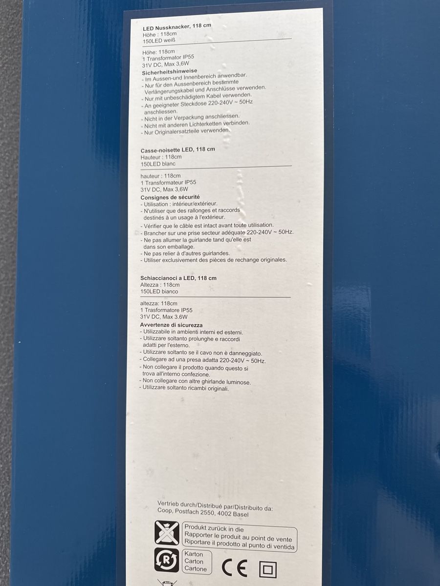 Tutte le decorazioni: LED Nussknacker 118 cm – Nuovo (secondo la descrizione) da Feusisberg venduto da Ezio17 3