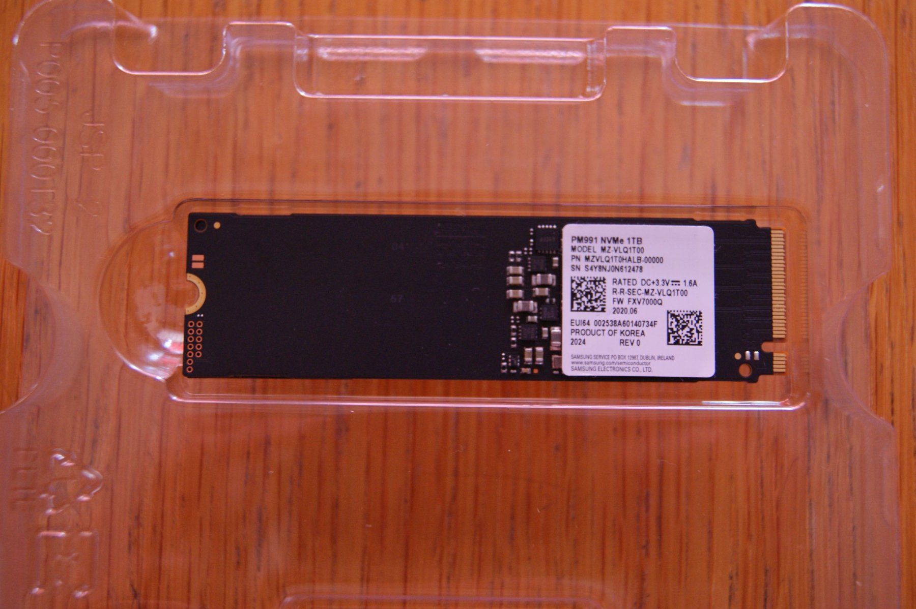 Samsung Harddisks: Samsung M2 SSD 1TB – Gebraucht aus Au ZH von Kopf
