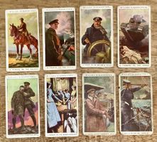 1917 - 8 Antike Sammelbilder BRITISH PART IN THE WAR England