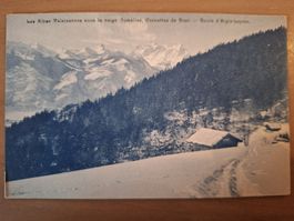 Les Alpes Valaisannes sous la neige, Route d'Aigle-Leysin