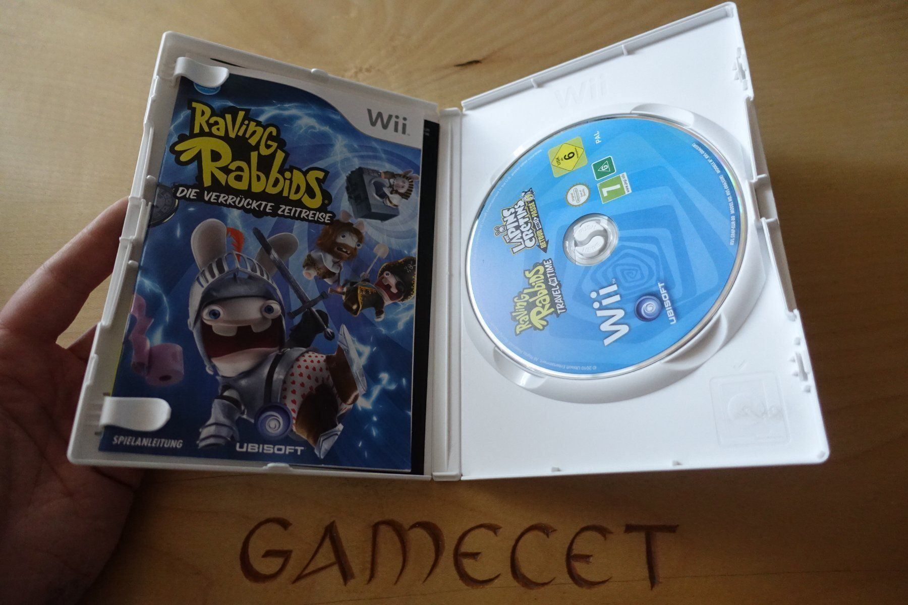 Nintendo Spiele: Raving Rabbids: Die verrückte Zeitreise – Gebraucht aus Steinach von Gamecet 3