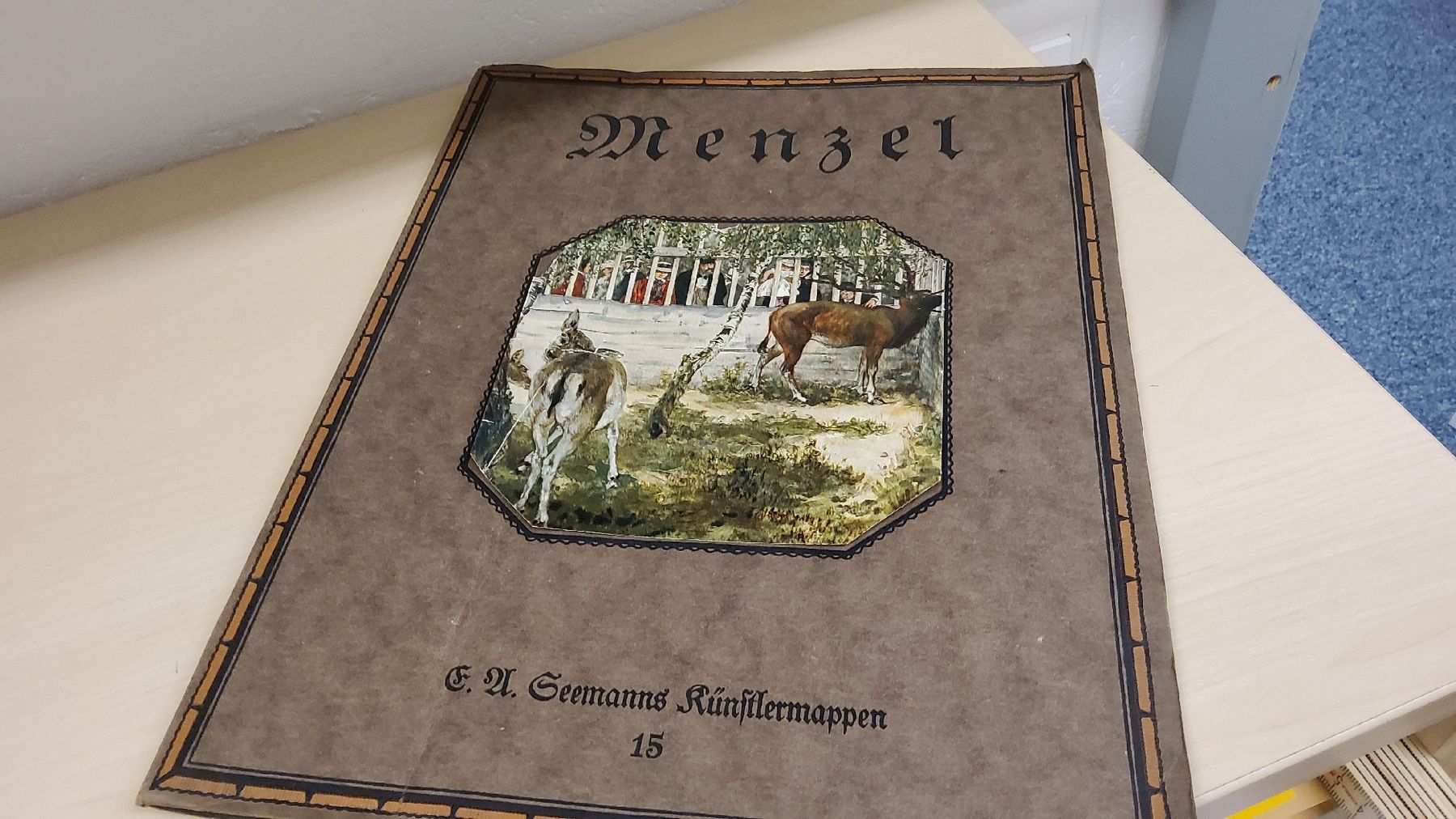 Libri: Menzel - Kunstmappe - Farbige Wiedergaben seiner Bilder – Usato da Herisau venduto da Nluanalucas