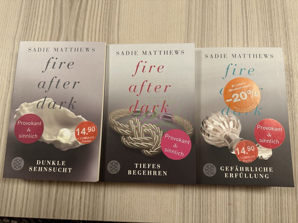 Bücher: Sadie Matthews - Fire After Dark Trilogie – Gebraucht aus Langnau am Albis von Flash2585