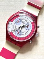 Swatch Navy Berry Chronograph Uhr guter Zustand