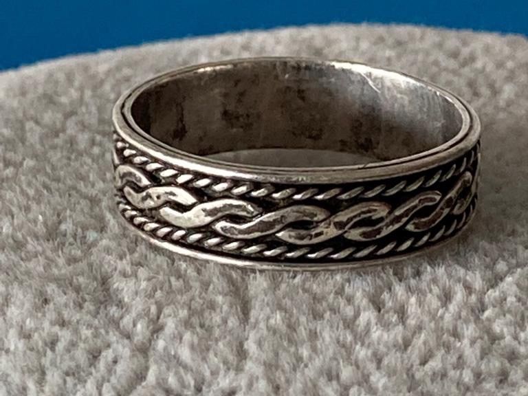 Anelli: Silberring zopfdesign schmal (58) – Usato da Laufen venduto da Futuremarket