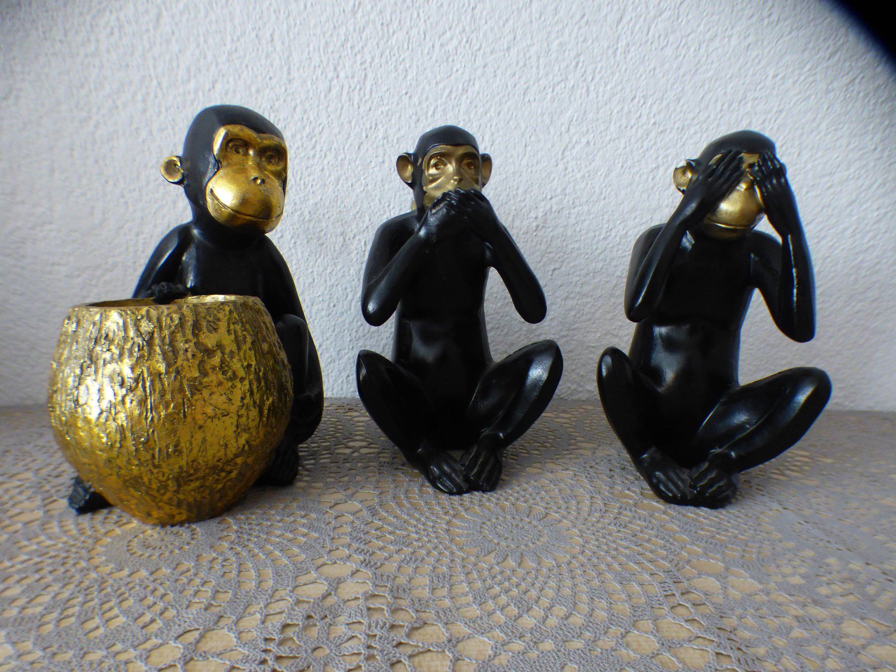 Figurines: 3 Affen – D'occasion à Münchenbuchsee par enzian59