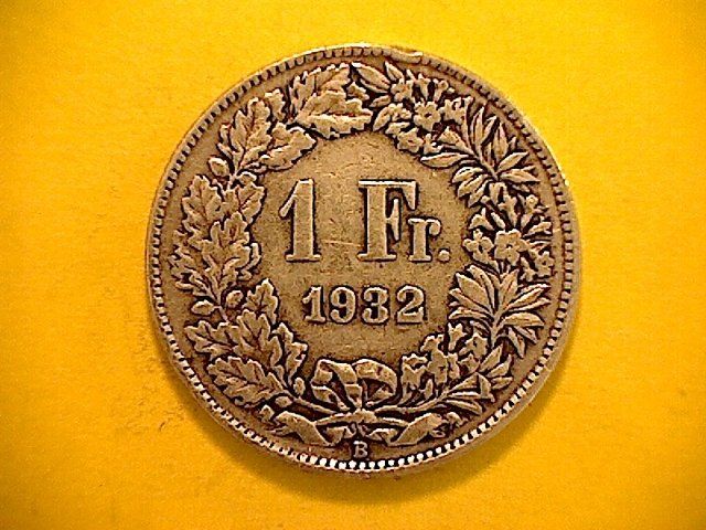 Tutti le monete: 1 Fr. 1932 – Usato da Buchs AG venduto da Ged8