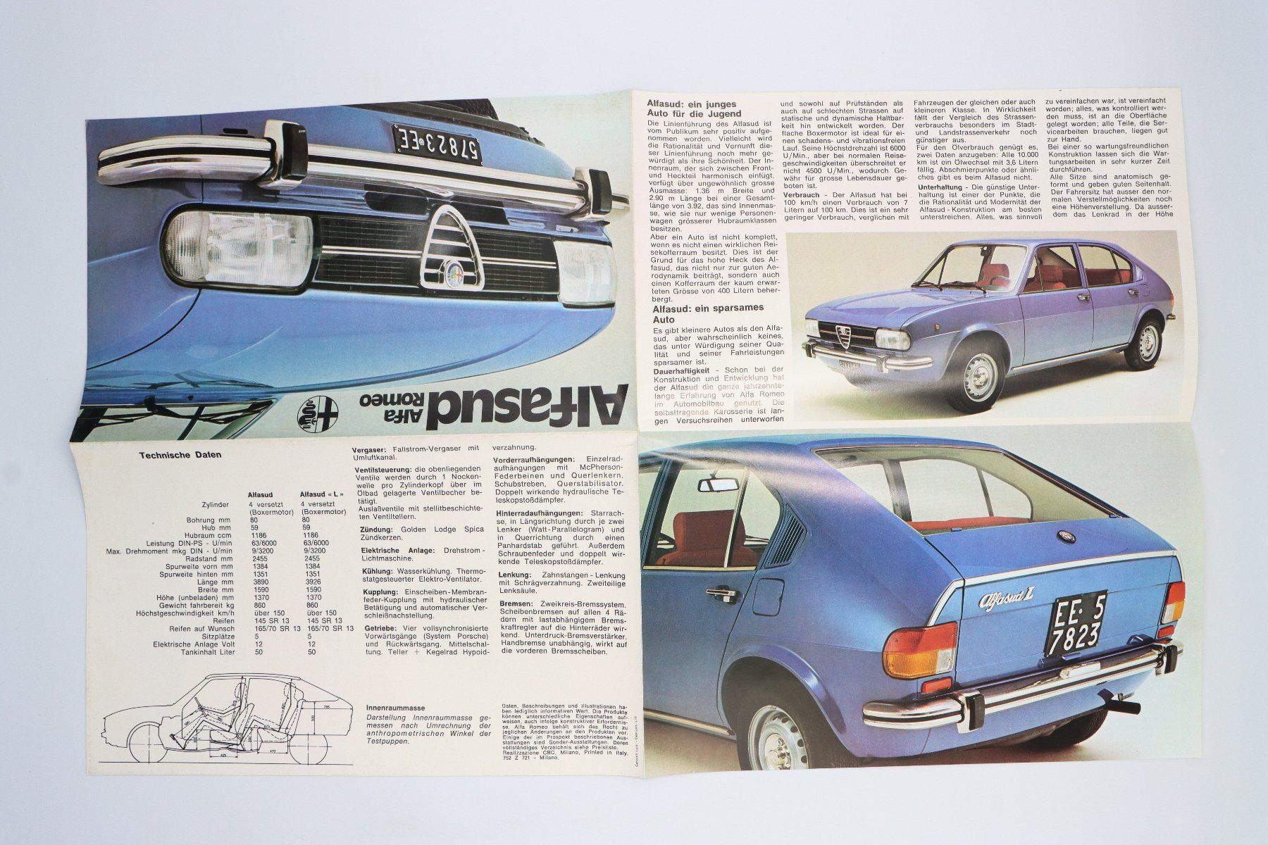 Alfa Romeo Documenti: Alfa Romeo Alfasud 1975 Prospekt – Usato da Bühl b.Aarberg venduto da Collectorpassions 4