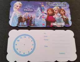 Frozen Elsa Anna: 70 Cartes d'Invitation