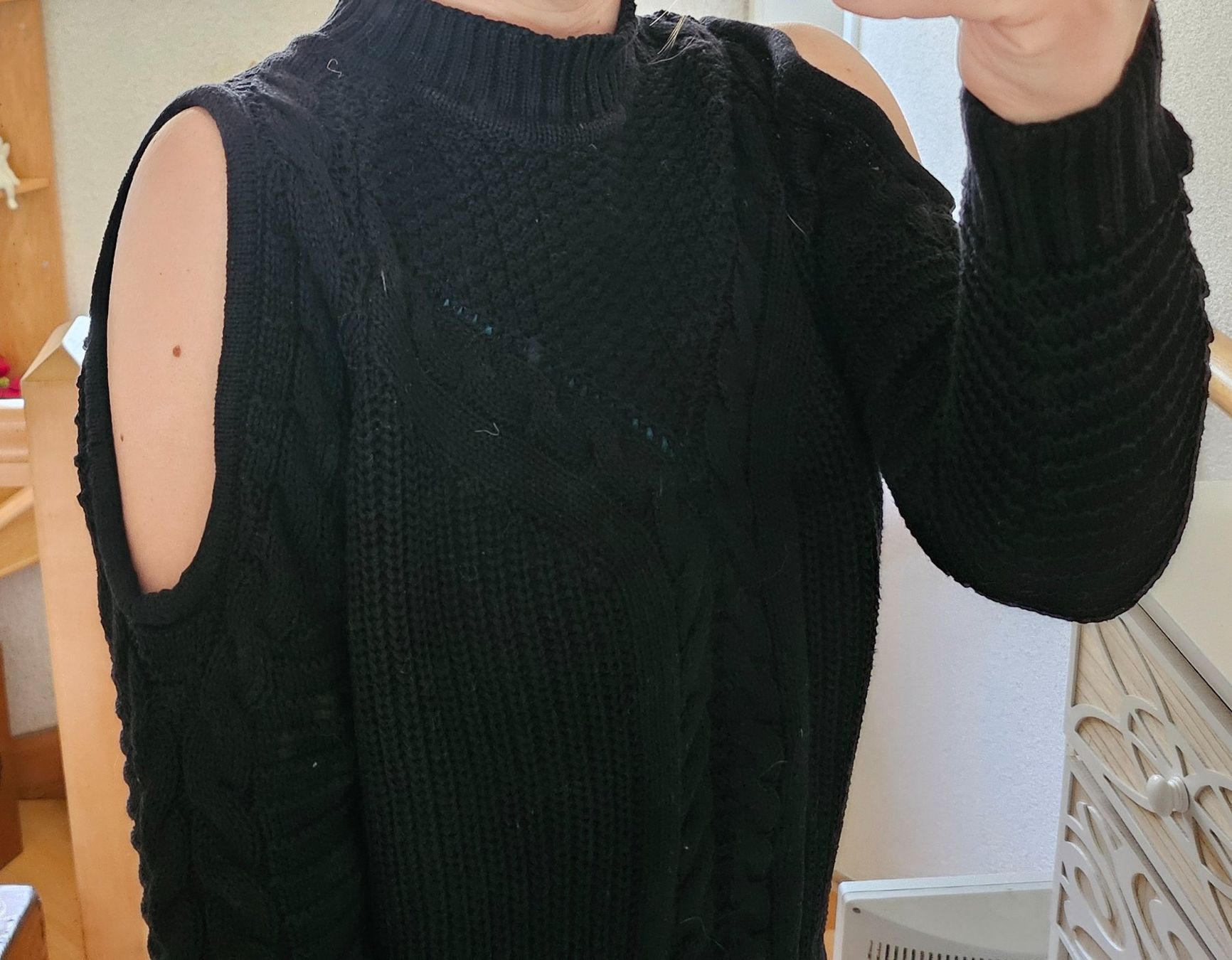 Pullover & Sweatshirts: Pullover Strick Zopfmuster,freie Schultern,Gr. S,NP 80.-,NEU – Neu (gemäss Beschreibung) aus Siblingen von Vany_McDougall 2