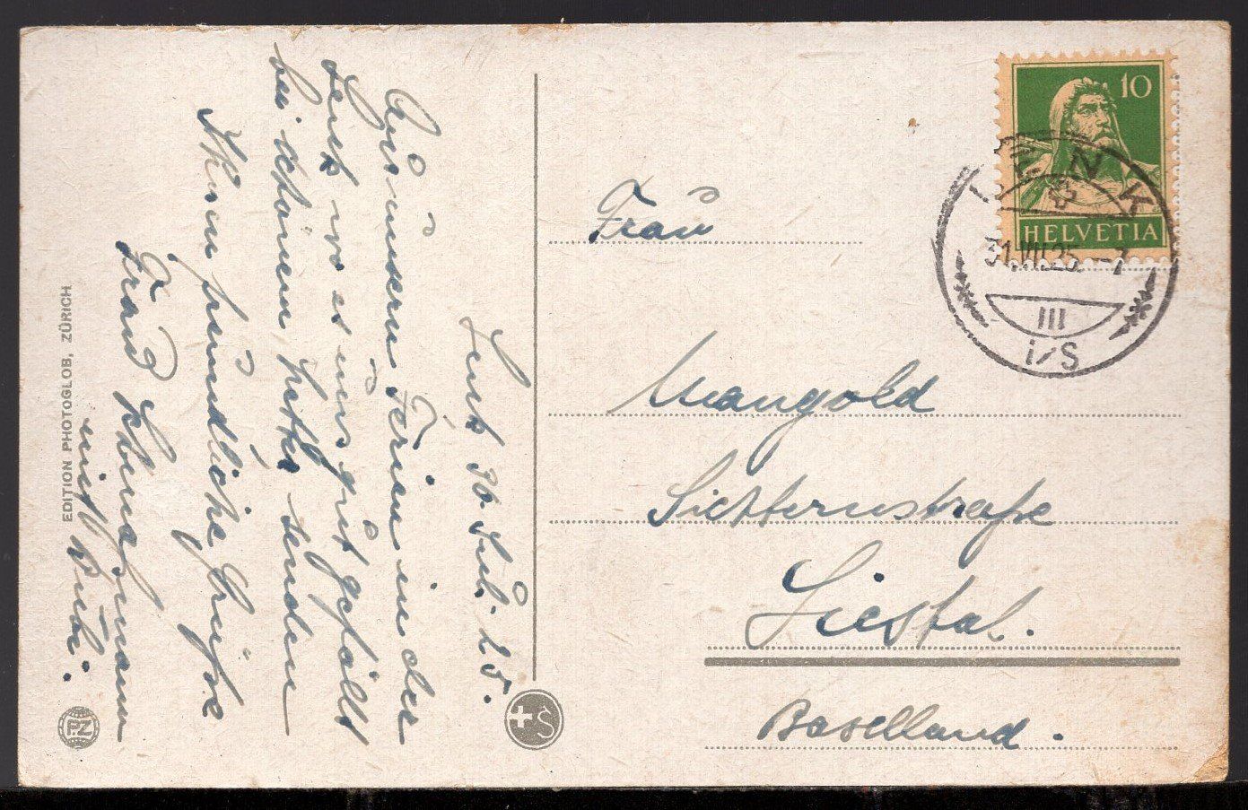 Ansichtskarten: Lenk  mit  Wildstrubel  1925 – Gebraucht aus Aarau von kufi44 2