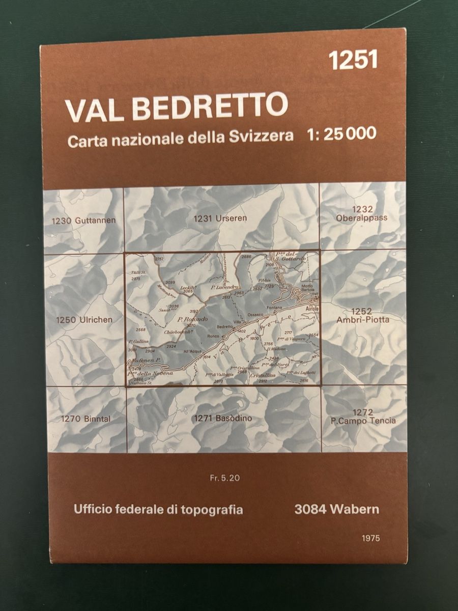 Cartine & Atlanti: Wanderkarte VAL BEDRETTO – Usato da Gipf-Oberfrick venduto da mapfi5